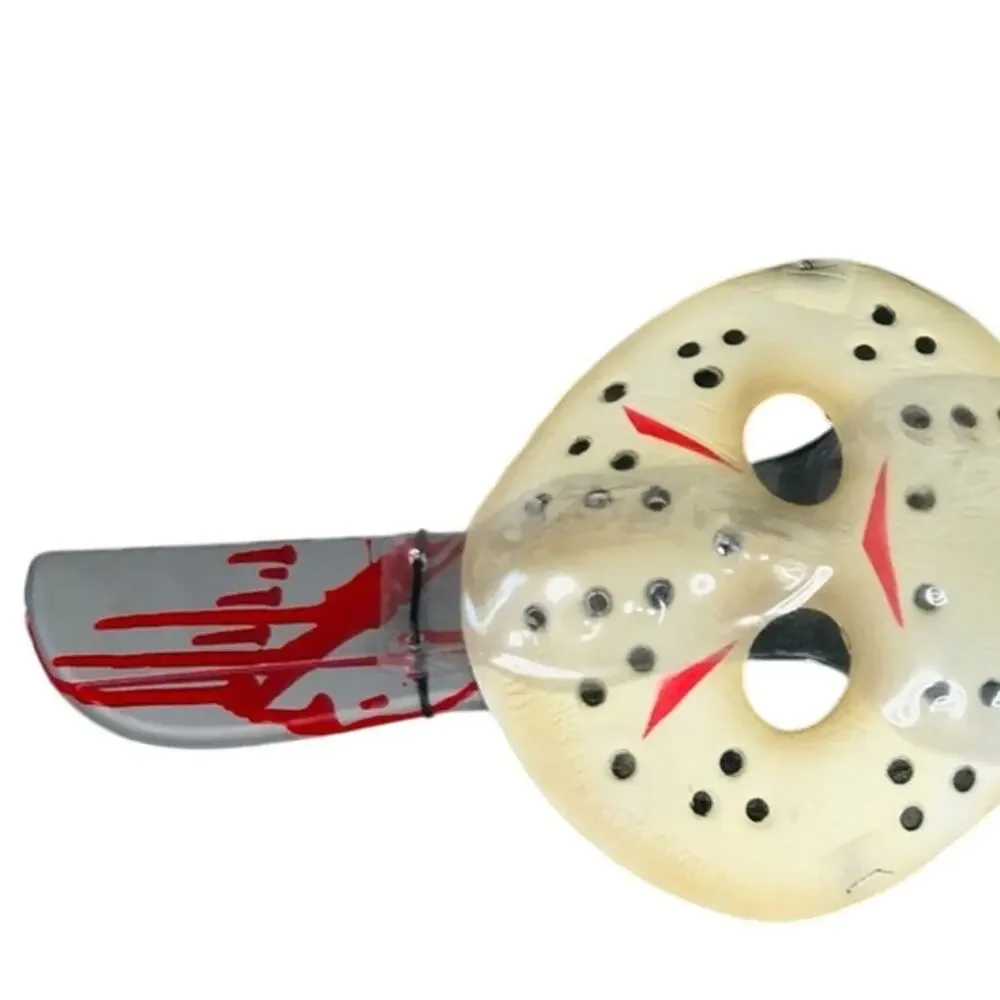 Jason‎ Voorhies Mask & Machete Set Costume Accessory Kit Friday the 13th